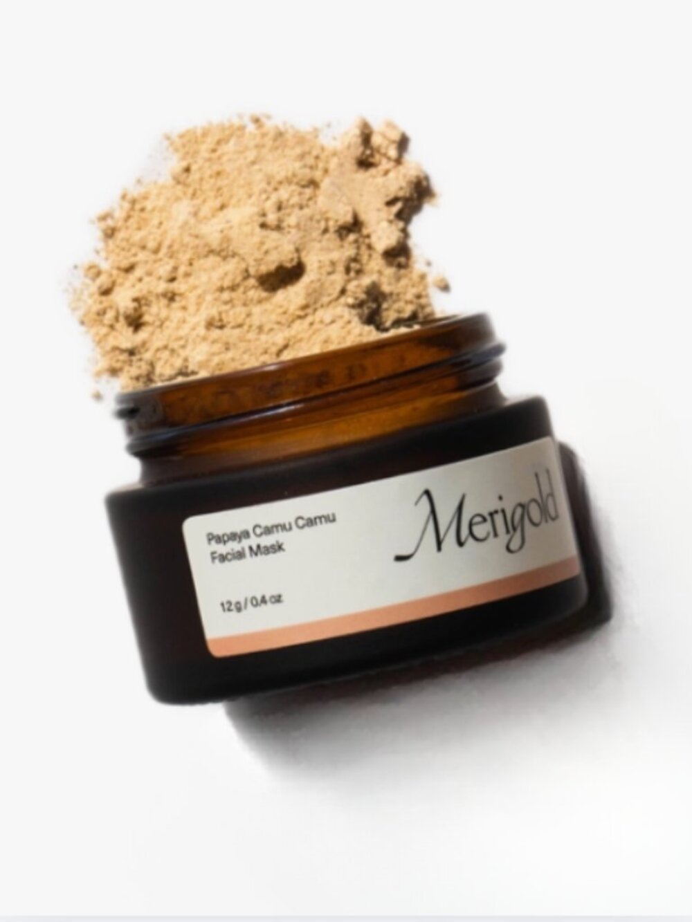 Merigold Papaya Camu Camu Facial Mask All Natural Organic Brightening Cleansing
